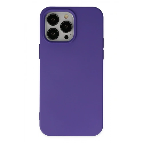 BFS  iPhone 14 Pro Kılıf Nano içi Kadife Silikon - Mor