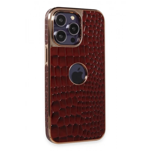 BFS  iPhone 14 Pro Kılıf Snake Kapak - Bordo