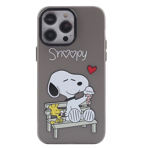 BFS  iPhone 14 Pro Max Kılıf  Desenli Kapak -  Siyah - 2