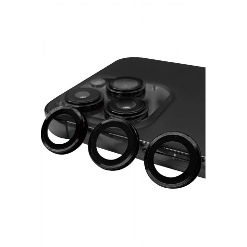 BFS  iPhone 14 Pro Max Raze Metal Kamera Lens - Siyah
