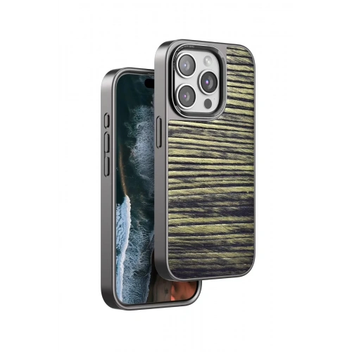 BFS  iPhone 14 Pro Wave Kapak - Koyu Kahve