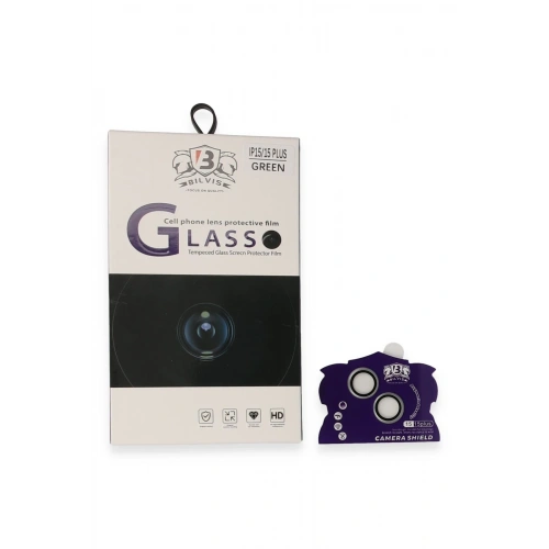 BFS  iPhone 15 Bilvis Titan Kamera Lens - Yeşil