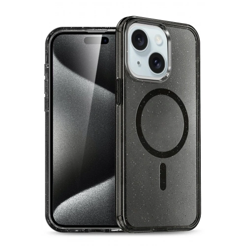 BFS  iPhone 15 Plus Kılıf Star Magsafe Kapak - Siyah