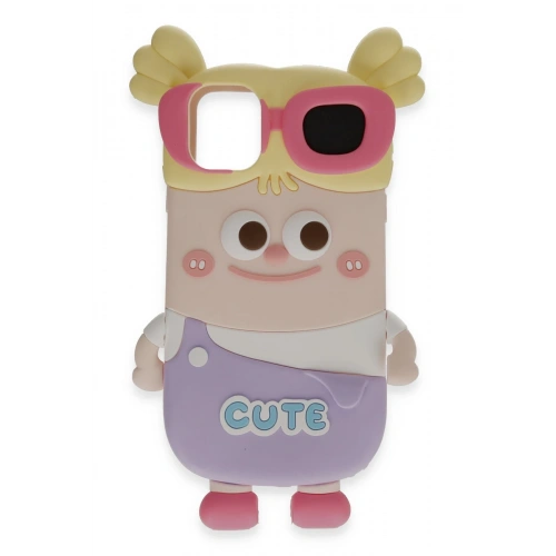 BFS  iPhone 15 Pro Kılıf Poky Karakter Silikon Kapak - Desen 8