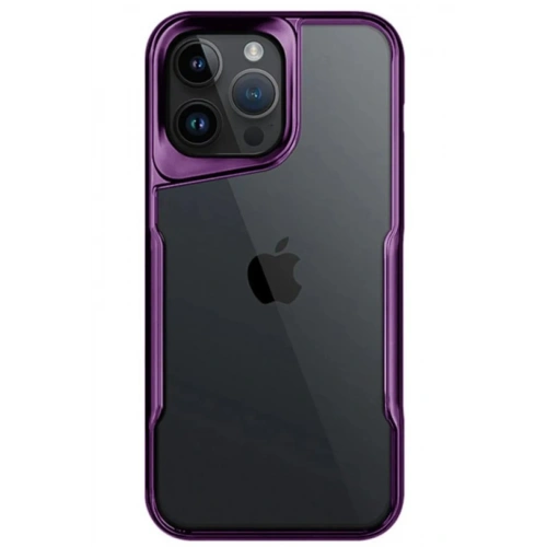 BFS  iPhone 15 Pro Max Kılıf Boyi Silikon Kapak - Derin Mor