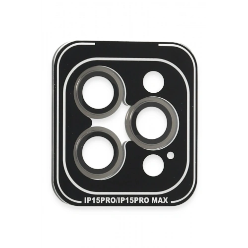 BFS  iPhone 15 Pro Max PVD Metal Kamera Lens - Gri
