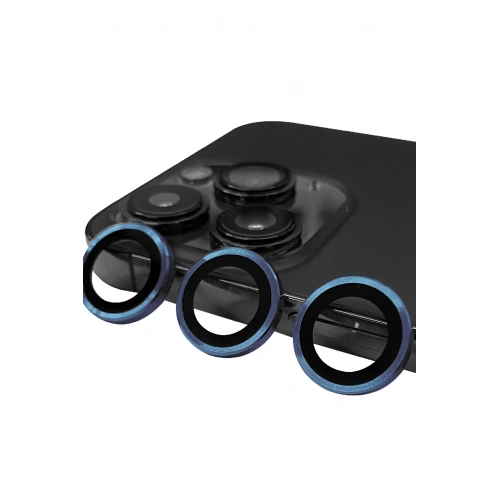 BFS  iPhone 15 Pro Max Raze Metal Kamera Lens - Lacivert