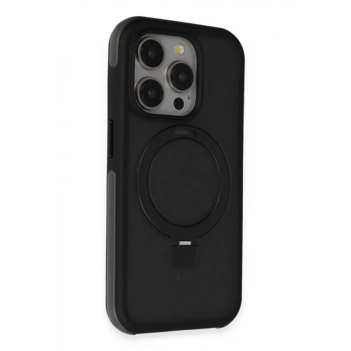 BFS  iPhone 15 Pro Max Zorda Airbag Magsafe Standlı Kapak - Siyah