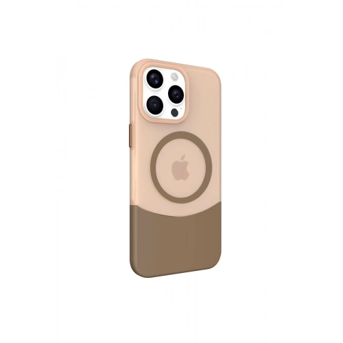 BFS  iPhone 15 Pro PC Suit Magsafe Kapak - Kahverengi