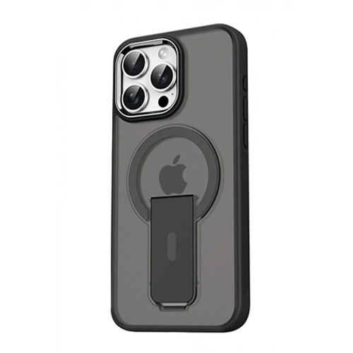 BFS  iPhone 15 Pro Tork Magsafe Standlı Kapak - Siyah