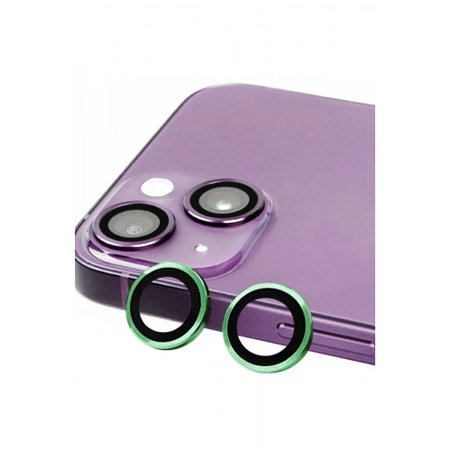 BFS  iPhone 15 Raze Metal Kamera Lens - Yeşil