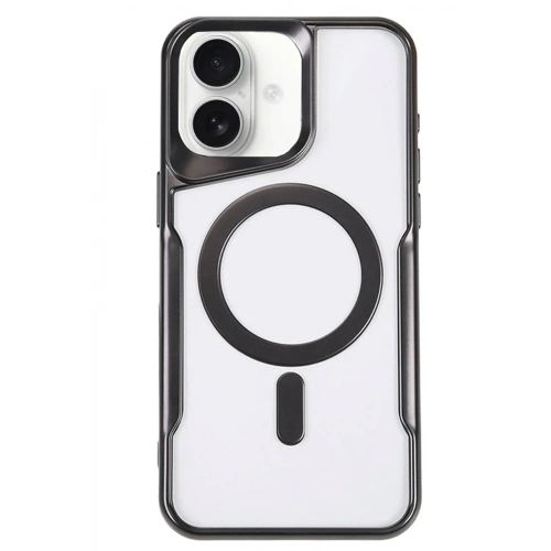 BFS  iPhone 16 Kılıf Boyi Magsafe Silikon Kapak - Siyah