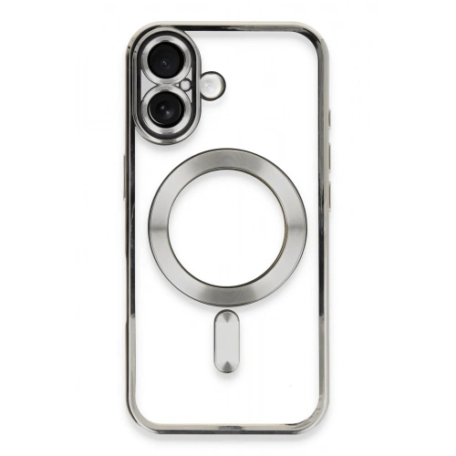 BFS  iPhone 16 Plus Kılıf Kross Magneticsafe Kapak - Gümüş