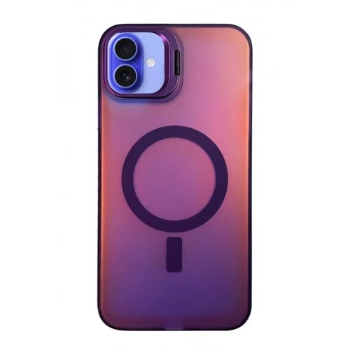 BFS  iPhone 16 Plus Kılıf Primera Magsafe Standlı Kapak - Derin Mor