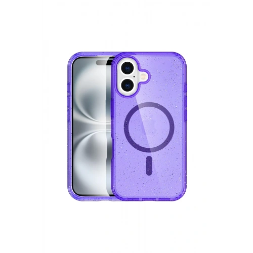 BFS  iPhone 16 Plus Kılıf Star Magsafe Kapak - Mor