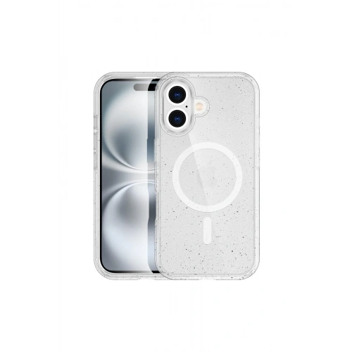 BFS  iPhone 16 Plus Kılıf Star Magsafe Kapak - Şeffaf