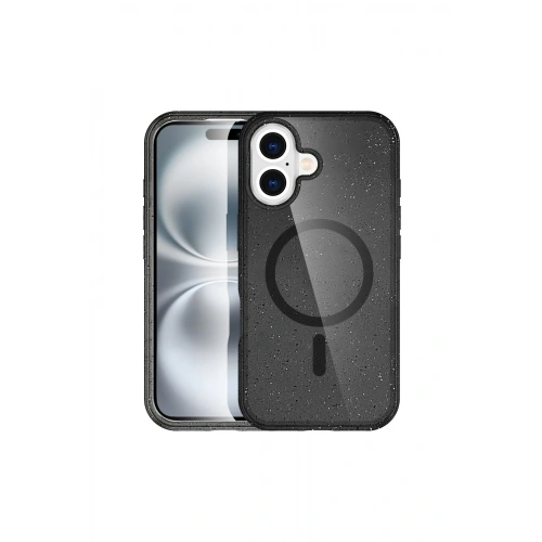 BFS  iPhone 16 Plus Kılıf Star Magsafe Kapak - Siyah