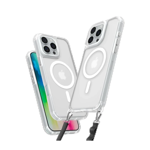 BFS iPhone 16 Pro Kılıf Enka Magsafe Silikon Kılıf - Şeffaf