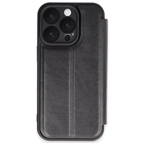 BFS  iPhone 16 Pro Kılıf Flip Cover - Siyah