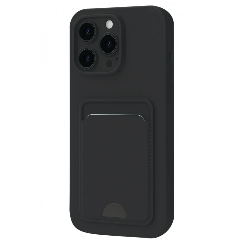 BFS  iPhone 16 Pro Kılıf Kelvin Kartvizitli Silikon - Siyah