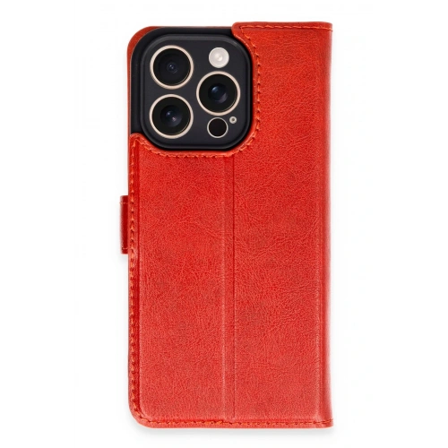 BFS  iPhone 16 Pro Kılıf Trend S Plus Kapaklı Kılıf - Kırmızı