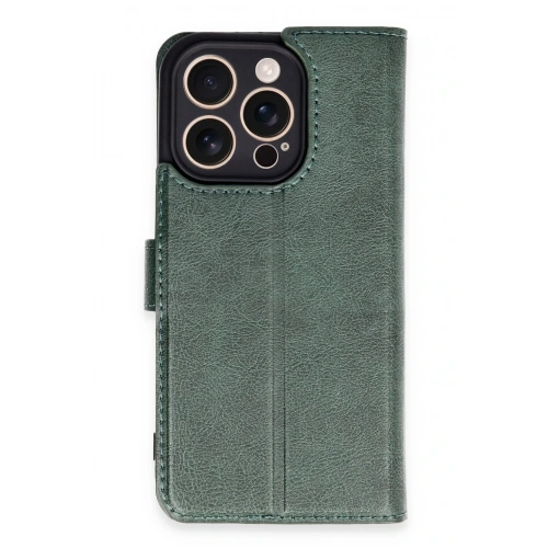 BFS  iPhone 16 Pro Kılıf Trend S Plus Kapaklı Kılıf - Yeşil