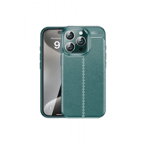 BFS  iPhone 16 Pro Max Kılıf Auto Focus Kapak - Koyu Yeşil