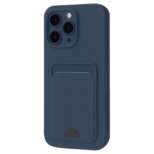 BFS  iPhone 16 Pro Max Kılıf Kelvin Kartvizitli Silikon - Lacivert