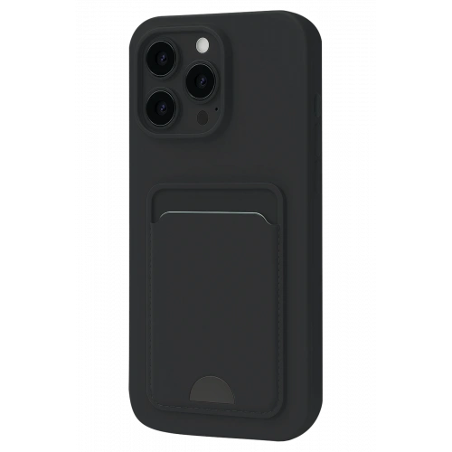 BFS  iPhone 16 Pro Max Kılıf Kelvin Kartvizitli Silikon - Siyah