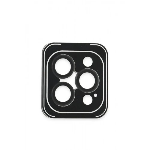 BFS  iPhone 16 Pro Max PVD Metal Kamera Lens - Siyah