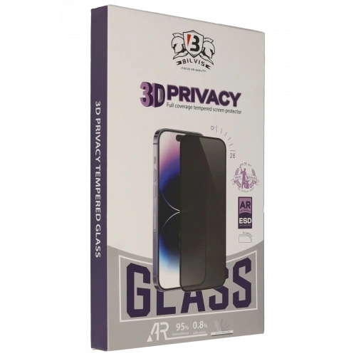 BFS  iPhone 16E Bilvis 3D Hayalet Cam Ekran Koruyucu