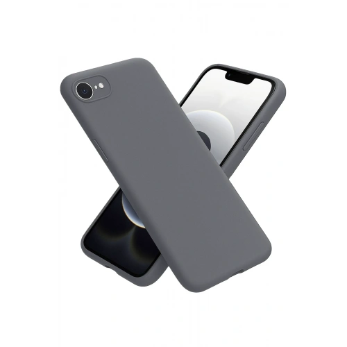 BFS  iPhone 16E Kılıf First Silikon - Gri
