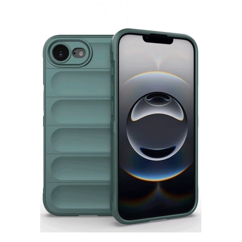 BFS  iPhone 16E Kılıf Optimum Silikon - Koyu Yeşil