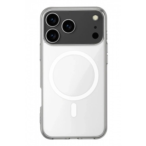 BFS  iPhone 17 Pro Kılıf Magneticsafe Şeffaf Silikon - Şeffaf