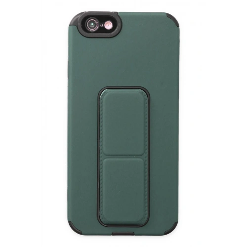 BFS  iPhone 6 Kılıf Mega Standlı Silikon - Yeşil