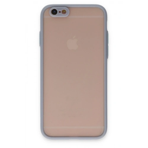 BFS  iPhone 6 Kılıf Montreal Silikon Kapak - Gri