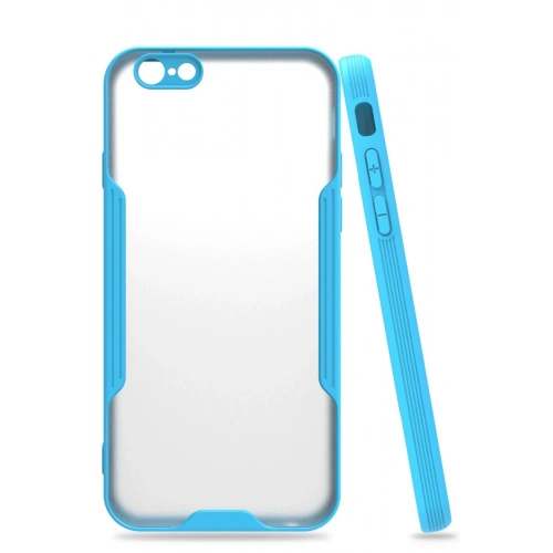 BFS  iPhone 6 Kılıf Platin Silikon - Mavi