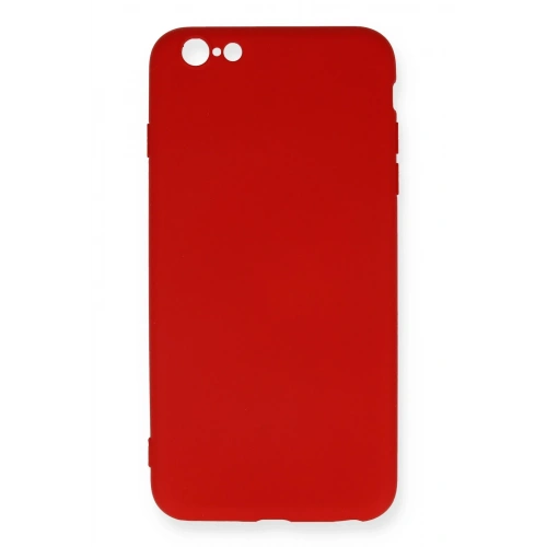 BFS  iPhone 6 Plus Kılıf Nano içi Kadife Silikon - Kırmızı