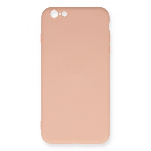 BFS iPhone 6 Plus Kılıf Nano içi Kadife Silikon - Pudra