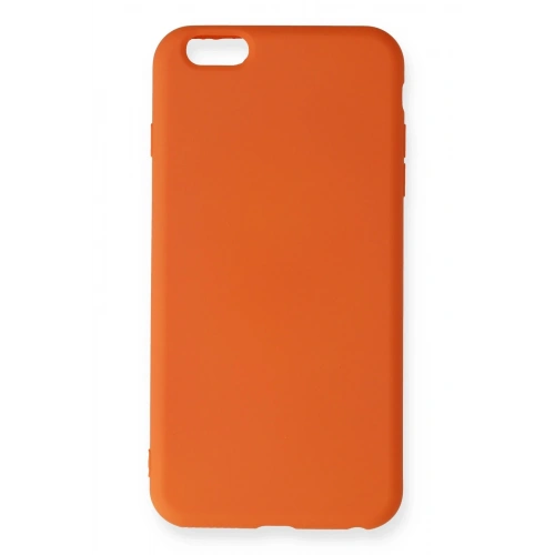 BFS  iPhone 6 Plus Kılıf Nano içi Kadife Silikon - Turuncu