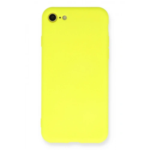 BFS  iPhone 7 Kılıf Nano içi Kadife Silikon - Sarı