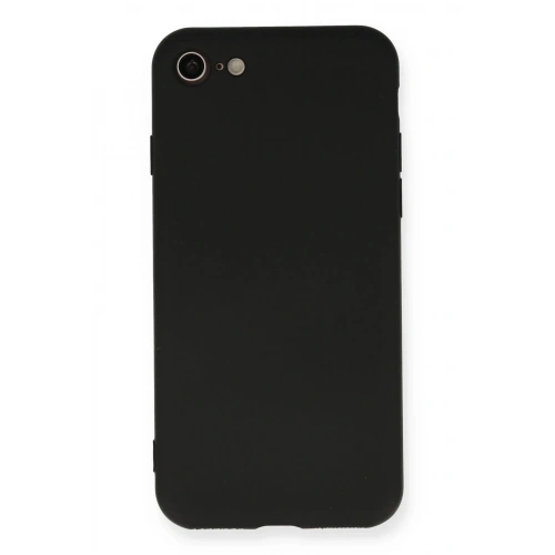 BFS iPhone 7 Kılıf Nano içi Kadife Silikon - Siyah