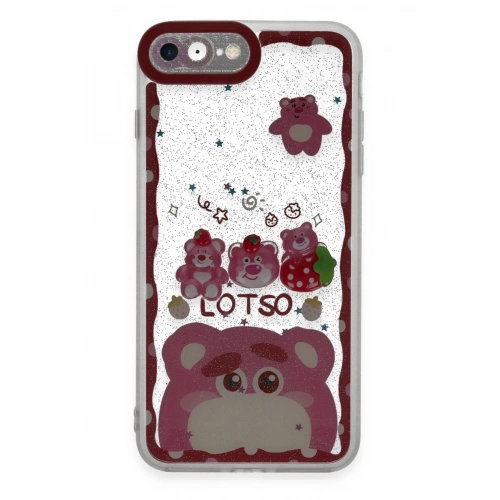 BFS  iPhone 7 Kılıf Sweet Desenli Silikon Kapak - Pembe