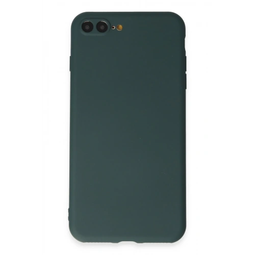 BFS  iPhone 7 Plus Kılıf First Silikon - Koyu Yeşil