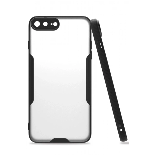 BFS  iPhone 7 Plus Kılıf Platin Silikon - Siyah