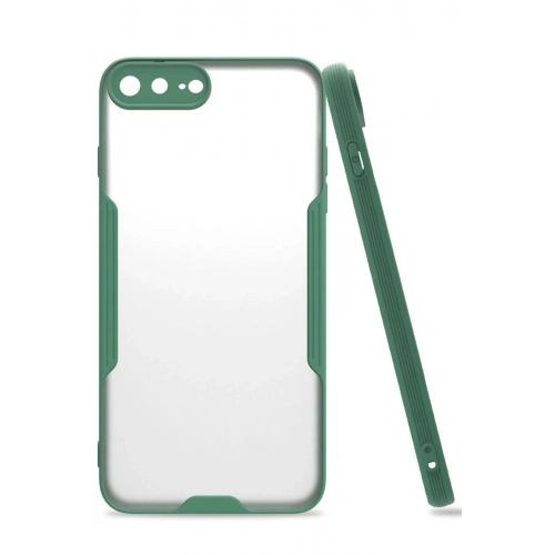 BFS  iPhone 7 Plus Kılıf Platin Silikon - Yeşil