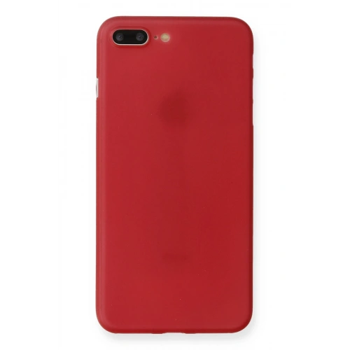BFS  iPhone 7 Plus Kılıf PP Ultra İnce Kapak - Kırmızı