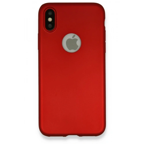 BFS  iPhone X Kılıf First Silikon - Bordo