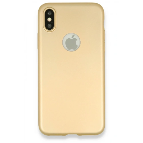 BFS  iPhone X Kılıf First Silikon - Gold