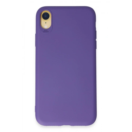 BFS  iPhone XR Kılıf First Silikon - Mor